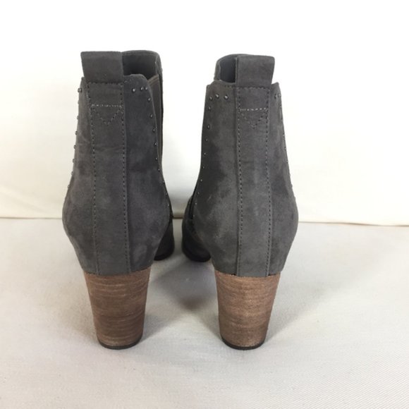 NIB Crown Vintage 7.5 Ankle Boots Embroidered gray - Picture 5 of 7